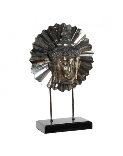 Decorative Figure DKD Home Decor Resin Mirror Buddha (37 x 16 x 58 cm)