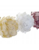 Decorative Flower DKD Home Decor White Pink Feather (3 pcs)