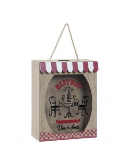 Box Dekodonia Bistrot MDF Wood Cottage (17 x 7 x 22 cm)