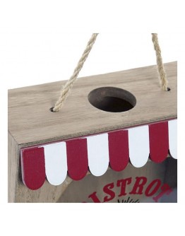 Box Dekodonia Bistrot MDF Wood Cottage (17 x 7 x 22 cm)