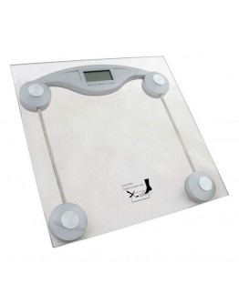 Digital Bathroom Scales Dekodonia Crystal Steel (CR2032)