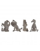 Decorative Figure DKD Home Decor Resin (4 pcs) (19 x 12 x 27 cm)