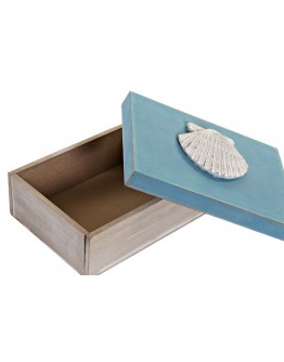 Decorative box Dekodonia Shell Wood (2 pcs)