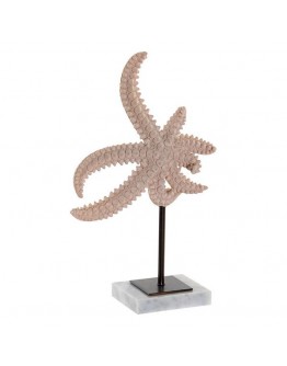 Decorative Figure Dekodonia Star Resin Marble (20 x 8 x 31 cm)