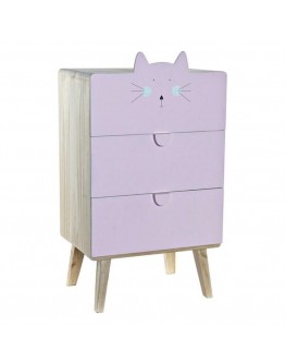 Chest of drawers Dekodonia Cat Pine (40 x 28 x 71 cm)