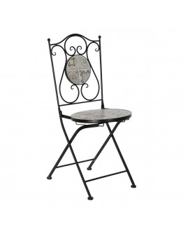 Chair Dekodonia Ceramic Ironwork (40 x 52 x 88 cm)