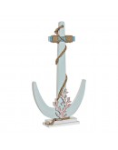 Decorative Figure DKD Home Decor Anchor Rope MDF Wood (22.5 x 5 x 40 cm)