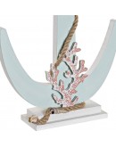 Decorative Figure DKD Home Decor Anchor Rope MDF Wood (22.5 x 5 x 40 cm)