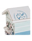 Decorative box DKD Home Decor Mediterranean MDF Wood (8 x 7.5 x 10.5 cm)