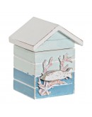 Decorative box DKD Home Decor Mediterranean MDF Wood (8 x 7.5 x 10.5 cm)