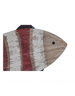 Decorative Figure Dekodonia Wood Metal Fish (59 x 12 x 57 cm)