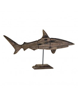 Decorative Figure Dekodonia Wood Metal Shark (89 x 12 x 49 cm)