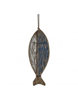 Decorative Figure Dekodonia Wood Fish (20 x 5 x 57 cm)