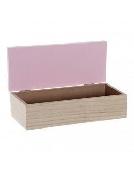 Decorative box DKD Home Decor MDF Wood (2 pcs) (22 x 6 x 9 cm)