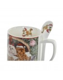 Mug DKD Home Decor Porcelain Cardboard (300 ml)