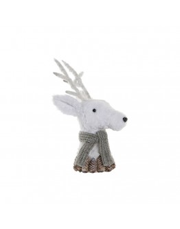 Decorative Figure DKD Home Decor Christmas Foam Deer (35 x 19 x 23 cm)