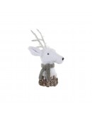 Decorative Figure DKD Home Decor Christmas Foam Deer (50 x 24 x 28 cm)