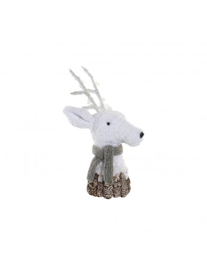 Decorative Figure DKD Home Decor Christmas Foam Deer (50 x 24 x 28 cm)