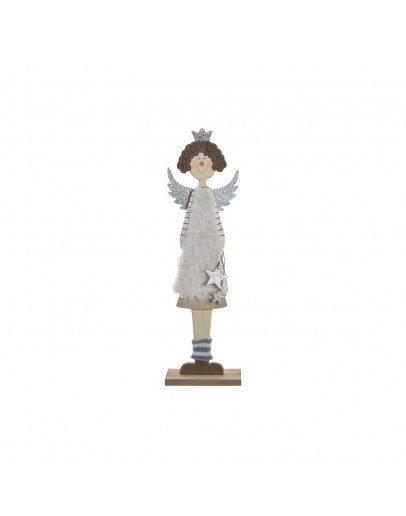 Decorative Figure DKD Home Decor Polyester Wood Angel (15 x 7 x 50 cm)