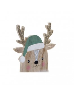 Decorative Figure DKD Home Decor Polyester MDF Wood Reindeer (11 x 5 x 23 cm)