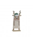 Decorative Figure DKD Home Decor Polyester MDF Wood Reindeer (11 x 5 x 23 cm)