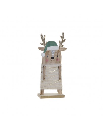 Decorative Figure DKD Home Decor Polyester MDF Wood Reindeer (11 x 5 x 23 cm)