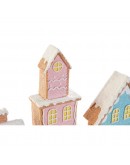 Decorative Figure DKD Home Decor Resin Houses (45 x 7.5 x 25 cm)