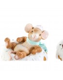 Decorative Figure DKD Home Decor Resin Mouse (2 pcs) (11.5 x 11 x 8 cm)