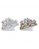 Decorative Figure DKD Home Decor Resin (2 pcs) (15.5 x 5.5 x 11 cm)