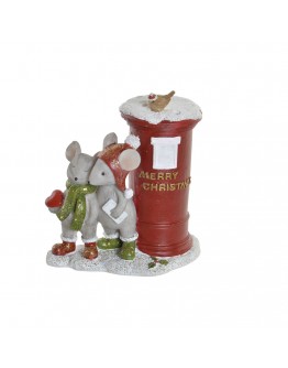 Decorative Figure DKD Home Decor Resin Mouse (10 x 6.5 x 11.5 cm)