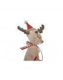 Decorative Figure DKD Home Decor Paolownia wood Reindeer (7 x 8 x 10 cm)