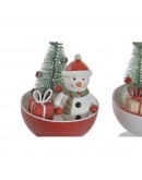 Decorative Figure DKD Home Decor Christmas Metal (2 pcs) (9 x 9 x 13 cm)