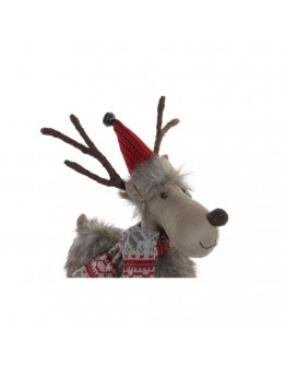 Decorative Figure DKD Home Decor Polyester Reindeer (18 x 10 x 33 cm)