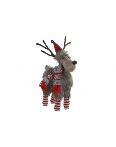 Decorative Figure DKD Home Decor Polyester Reindeer (18 x 10 x 33 cm)