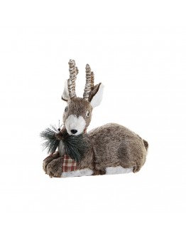 Decorative Figure DKD Home Decor Fibre Reindeer (38 x 21 x 36.5 cm)