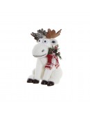 Decorative Figure DKD Home Decor Polyester Reindeer (14 x 11 x 20 cm)