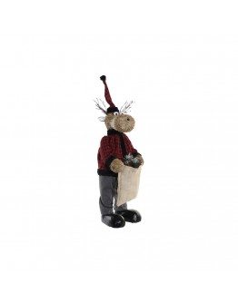 Decorative Figure DKD Home Decor Polyester Reindeer (26 x 28 x 78 cm)