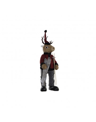 Decorative Figure DKD Home Decor Polyester Reindeer (24 x 21 x 77 cm)