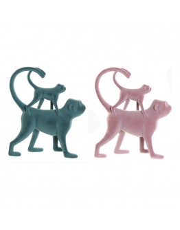 Decorative Figure DKD Home Decor Resin Monkey (2 pcs) (22.5 x 8 x 27.5 cm)