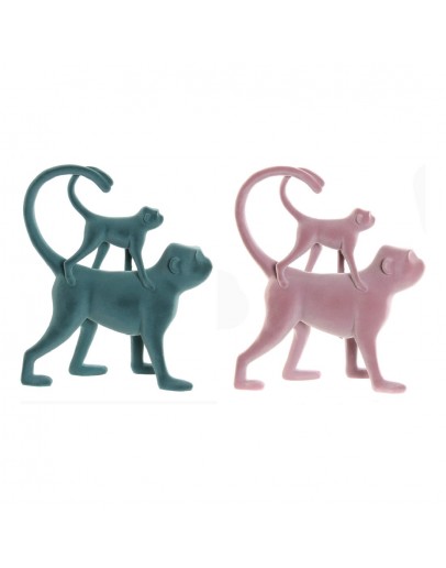 Decorative Figure DKD Home Decor Resin Monkey (2 pcs) (22.5 x 8 x 27.5 cm)