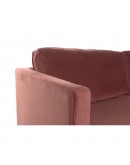 3-Seater Sofa DKD Home Decor Red Polyester Metal Golden (210 x 78 x 85 cm)