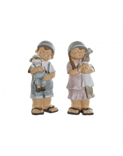 Decorative Figure DKD Home Decor Fibreglass (2 pcs) (20 x 18 x 48 cm)