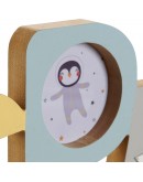 Decorative Figure DKD Home Decor Space Penguin Multicolour MDF Wood (39 x 17.8 x 2 cm)