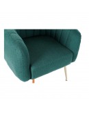 Armchair DKD Home Decor Green Polyester Metal (81 x 75 x 73 cm)