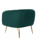 Armchair DKD Home Decor Green Polyester Metal (81 x 75 x 73 cm)