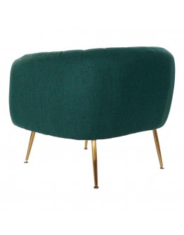 Armchair DKD Home Decor Green Polyester Metal (81 x 75 x 73 cm)