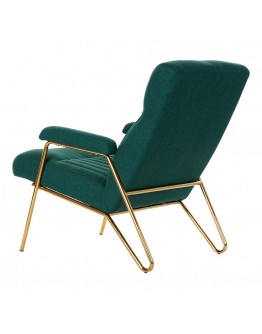 Armchair DKD Home Decor Green Polyester Metal (69 x 90 x 90 cm)