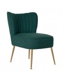 Armchair DKD Home Decor Green Polyester Metal (55 x 64 x 72.5 cm)