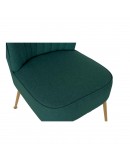 Armchair DKD Home Decor Green Polyester Metal (55 x 64 x 72.5 cm)