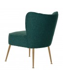 Armchair DKD Home Decor Green Polyester Metal (55 x 64 x 72.5 cm)